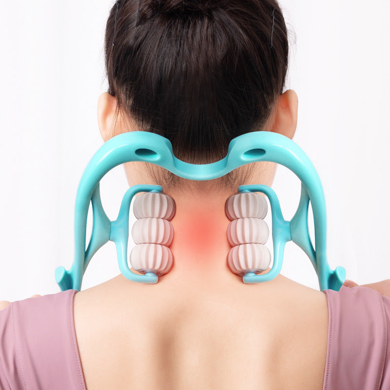 Six-Wheel Manual Neck Massager