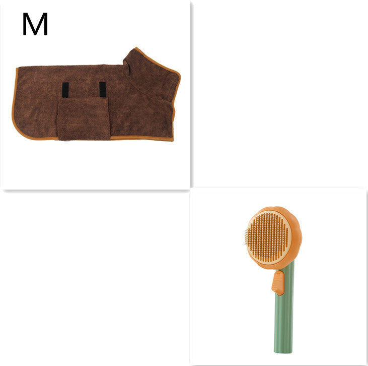 Hand-held Self-Cleaning Pet Cat Brush