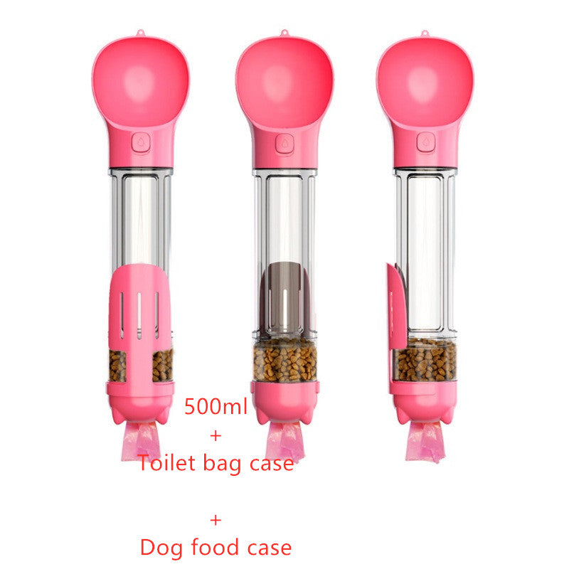 Pet Outdoor Travel 3 In 1 Dog Water Bottle