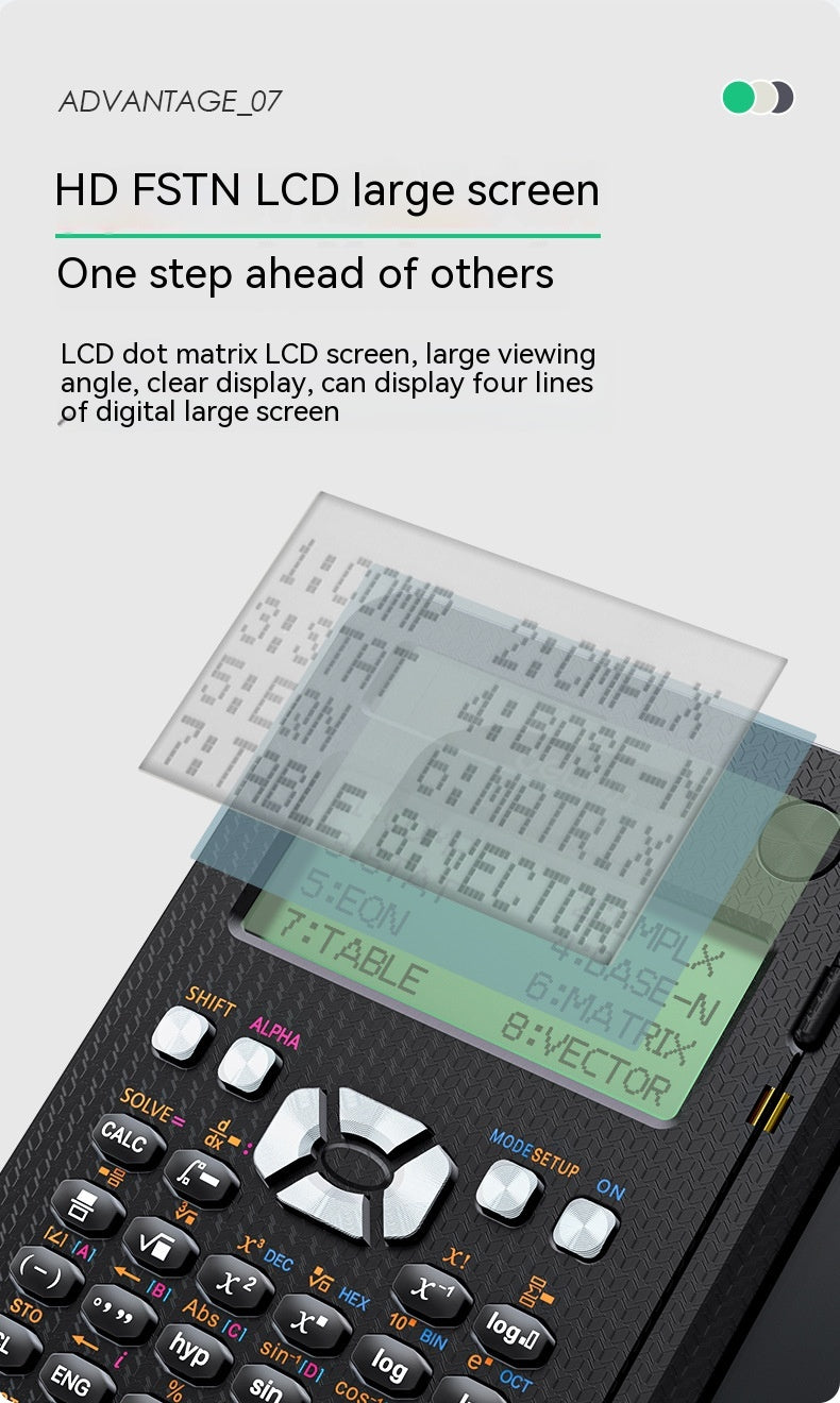 Scientific Calculator with LCD Notepad