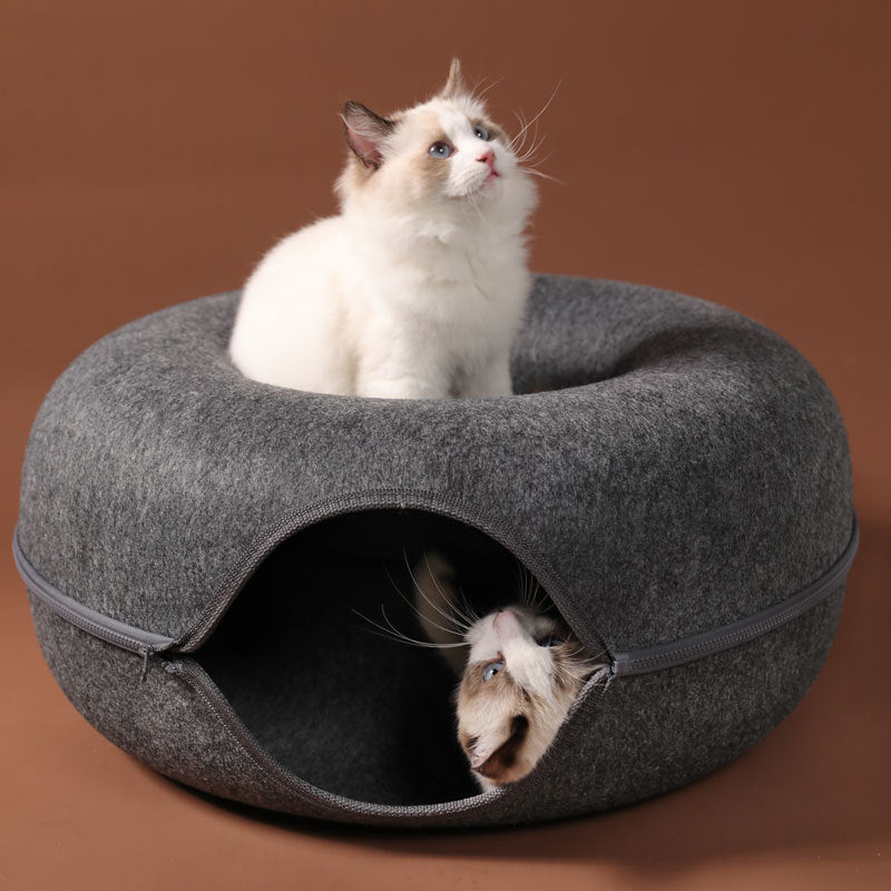 Round Wool Cat Nest