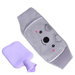 Hot Water Bottle with Plush Waist Cover Set