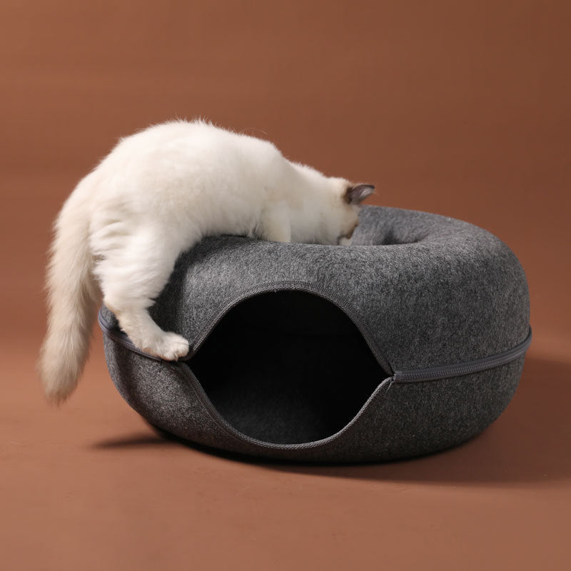 Round Wool Cat Nest