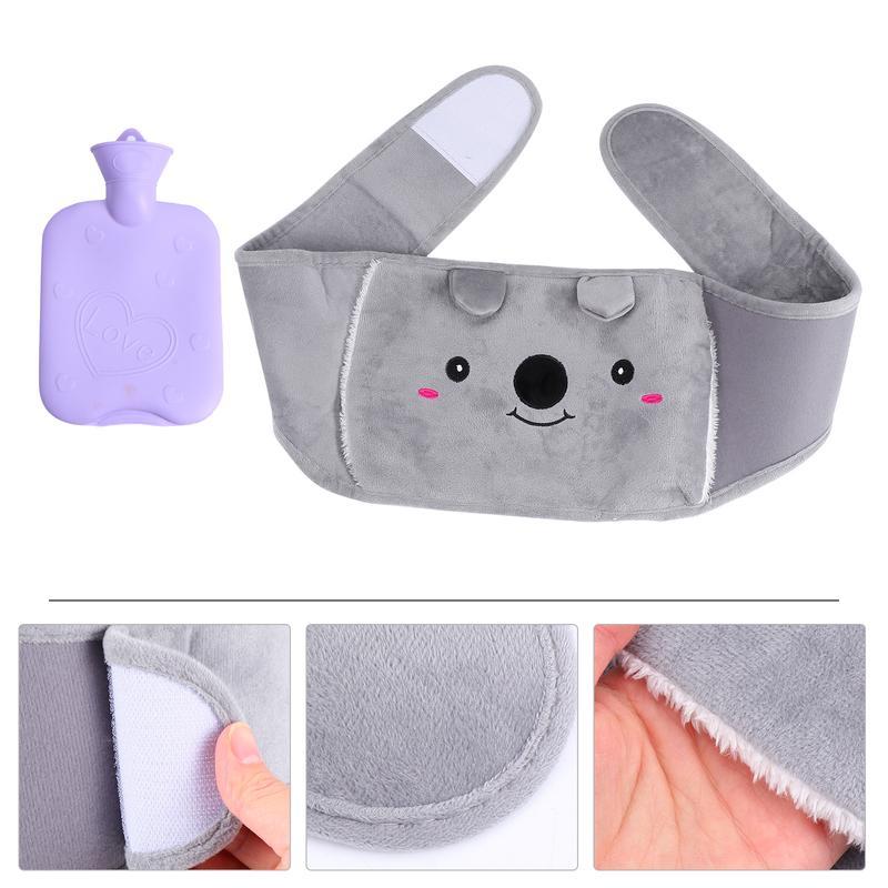 Hot Water Bottle with Plush Waist Cover Set