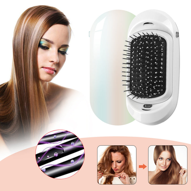 Negative ion straight hair comb