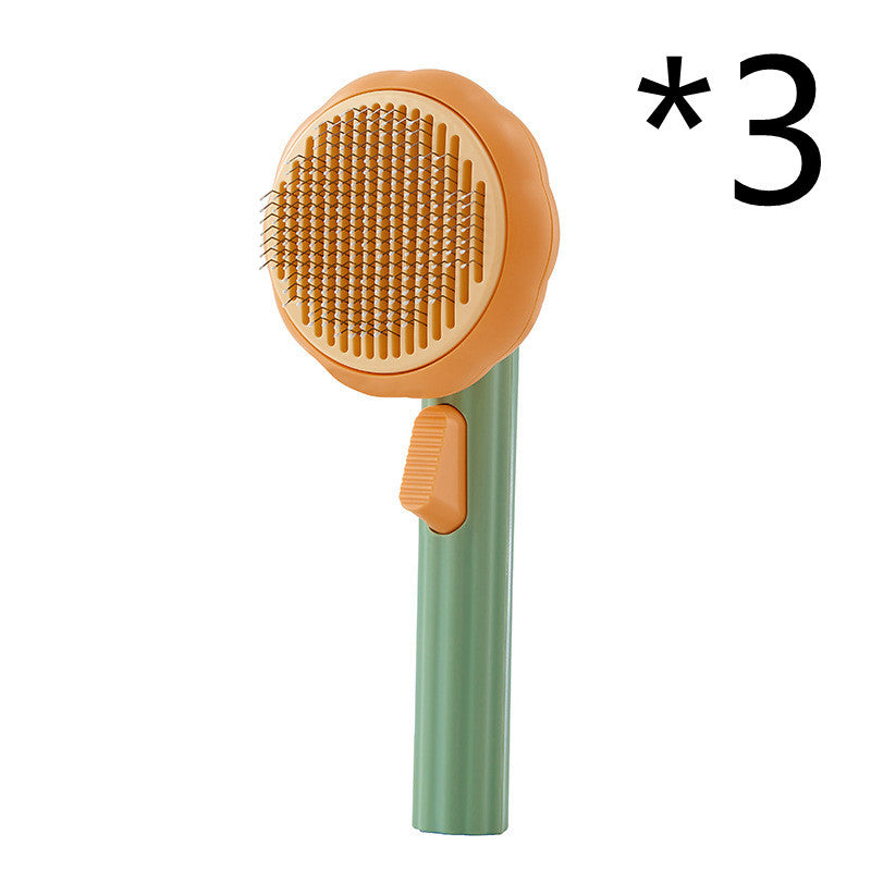 Hand-held Self-Cleaning Pet Cat Brush