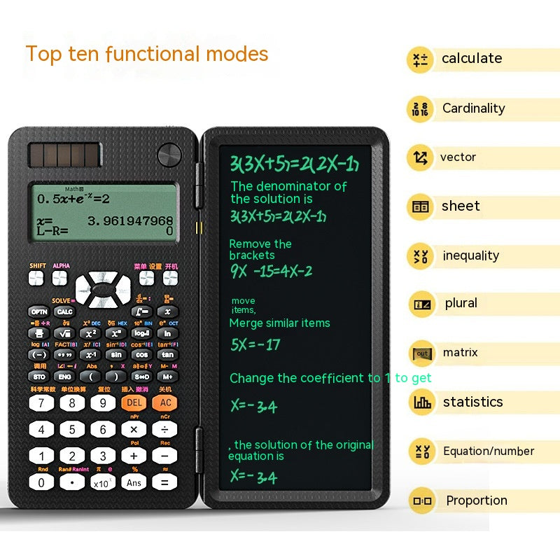 Scientific Calculator with LCD Notepad