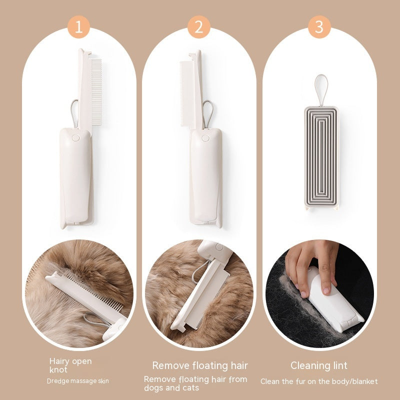 Pet Hair Removal Brush for Cats & Dogs