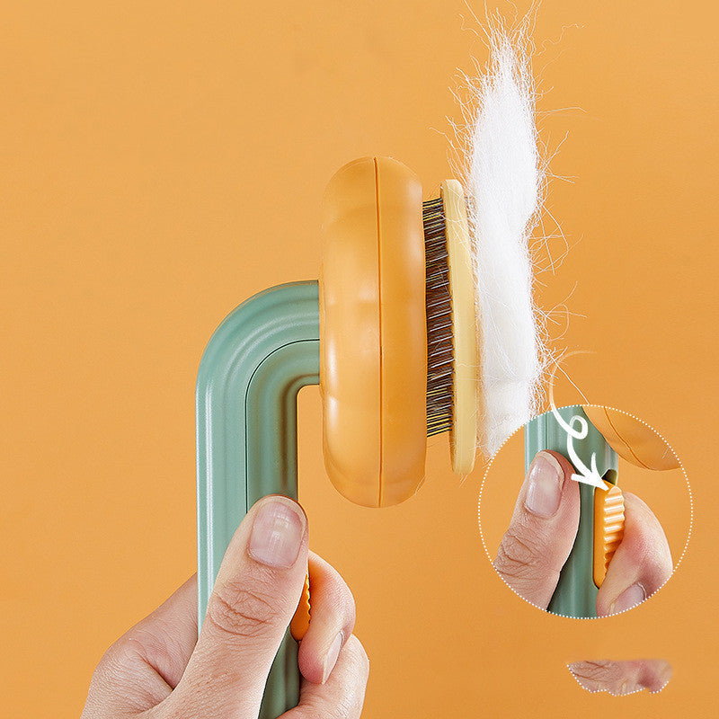 Hand-held Self-Cleaning Pet Cat Brush