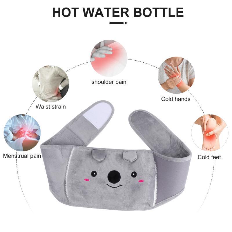 Hot Water Bottle with Plush Waist Cover Set