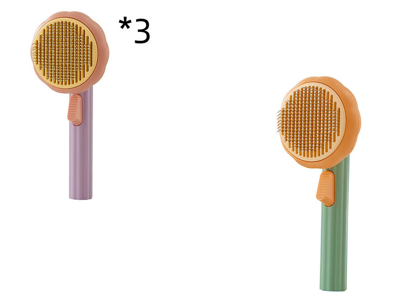 Hand-held Self-Cleaning Pet Cat Brush