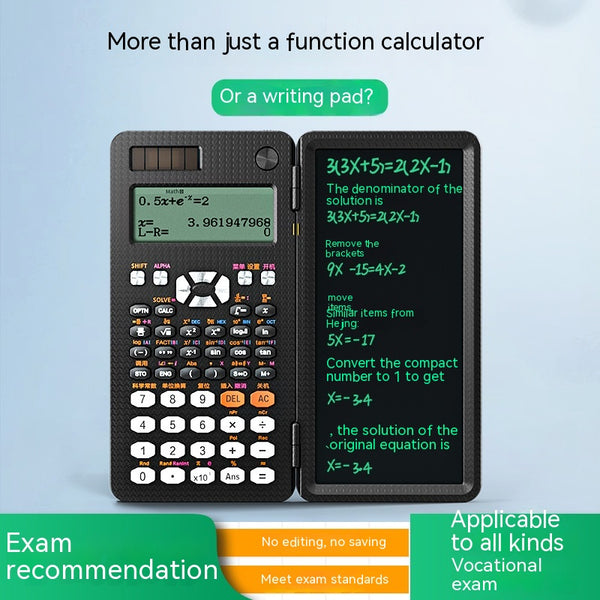 Scientific Calculator with LCD Notepad